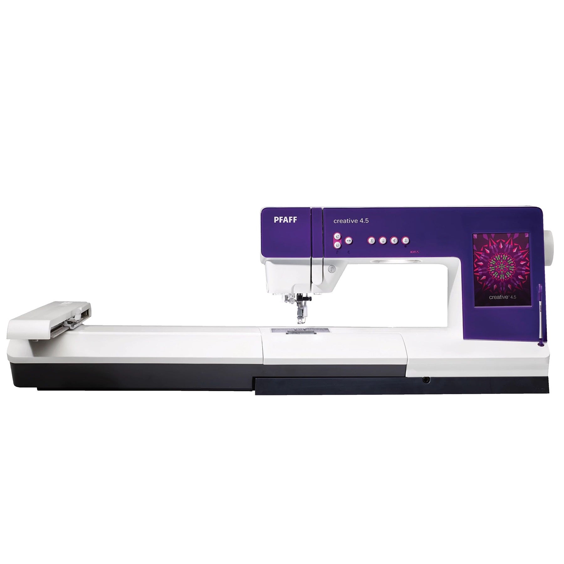 Official PFAFF creative 4.5 sewing-and-embroidery machine image from the exact U.S. product page.