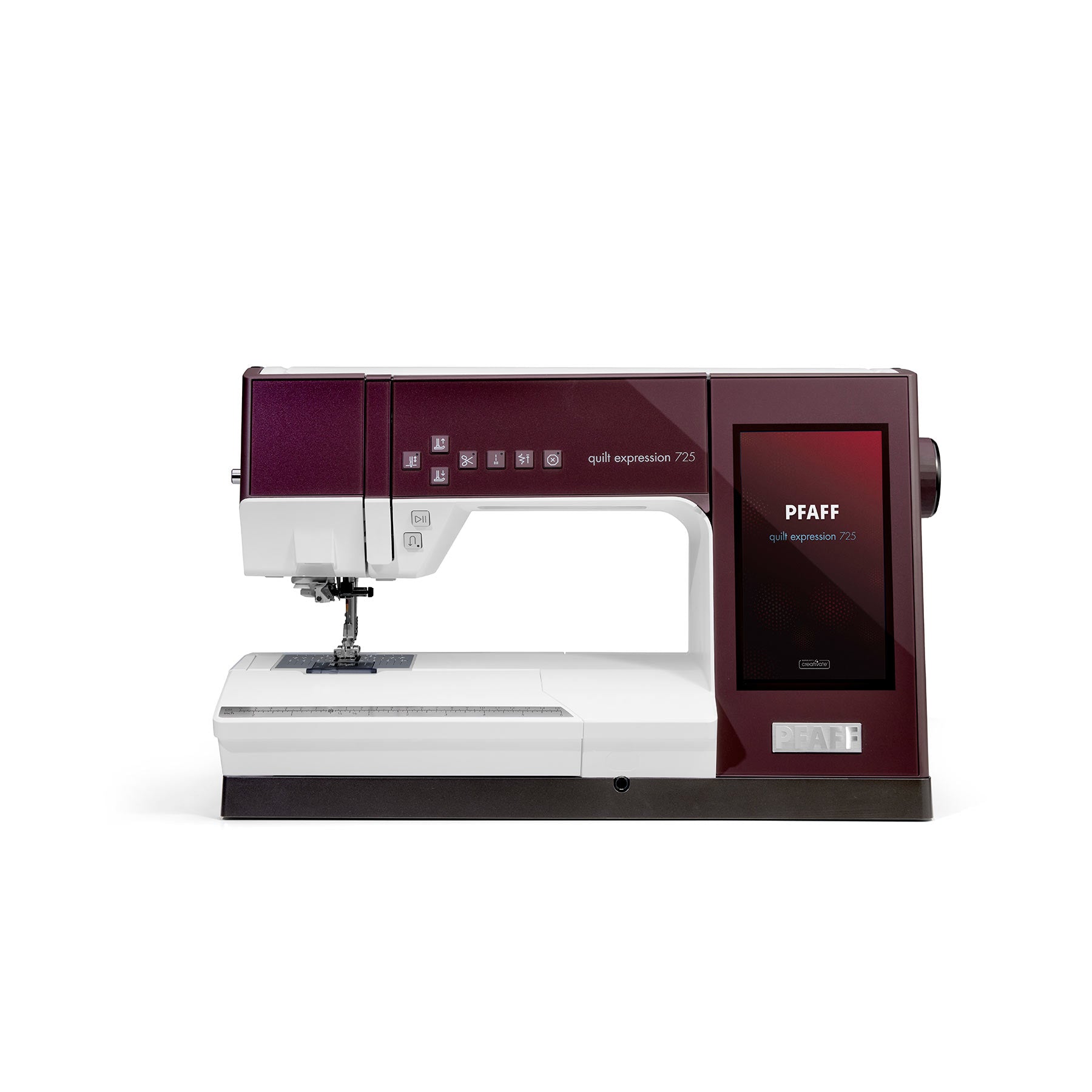 PFAFF quilt expression 725 sewing machine, exact maker product-page image; photographic-versus-render process not disclosed.